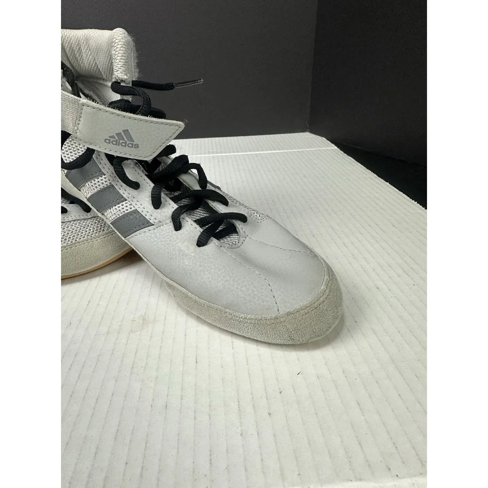 Adidas HVC 2 Wrestling Shoes Mens 8 AC7502 Gum Sole Silver Sneakers